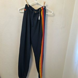 Aviator Nation 5 stripe sweatpants